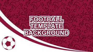 Football background with pattern design red white vector