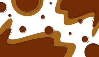 Modern flat background with chocolate cake color vector