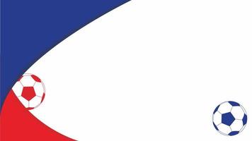 Football template background on the theme of France flag vector illustration