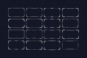 Creative and Interactive Tech Border vector