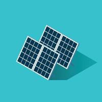 Isometric Solar Panel Icon vector