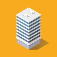 Isometric Modern Building vector