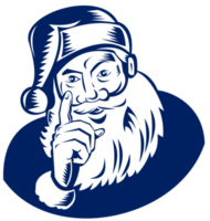 Santa Claus pointing a finger png