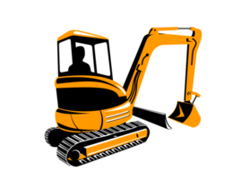 tractor excavador mecanico png