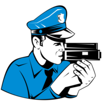 Policeman Police Officer Speed Camera png