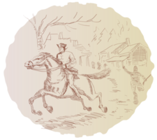 American revolution soldier riding horse png