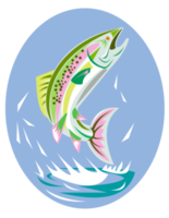 Forellenfische springen png