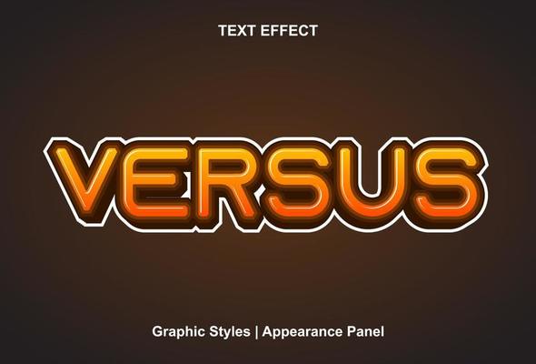 text effect versus with editable graphic style.