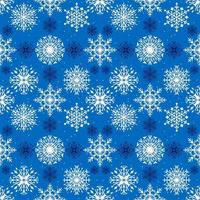 Winter Snowflakes Seamless Pattern vector