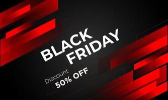 black friday sale background with red line elements vector