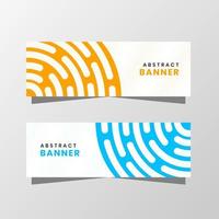 Vector Graphic of Abstract Banner Design. with modern yellow and blue color scheme. Perfect for you use