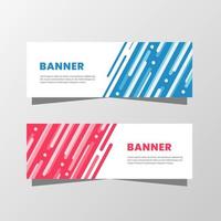 Vector Graphic of Abstract Banner Design. with modern blue and red color scheme. Perfect for you use