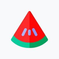 Watermelon Icon. Food and Equipment Icon. Perfect for website mobile app presentation and any other projects. Icon design flat style vector