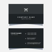 Vector graphics of a Business Card Design, with Dark Style. Perfect for you to use