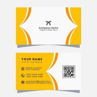 Vector Graphic of Business Card with Modern Yellow Color Scheme, Perfect to use for you