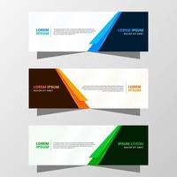 Vector Graphic of Abstract Banner Design. with modern Blue, Orange and Green color scheme. Suitable for banner sale, presentation, promotion, flyer, poster and brochure.