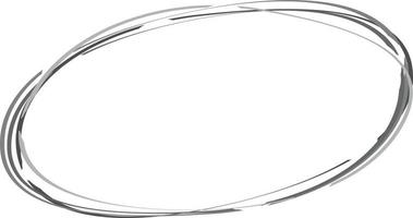 Round frame, a set of randomly overlapping curves 3 vector