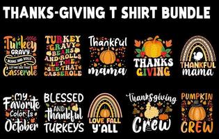 Thanksgiving t shirt design Bundle, Happy thanksgiving element, thankful turkey vector