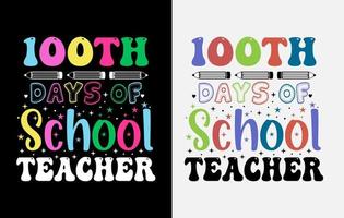 100th days of school, hundred days t shirt design, 100th days celebration t shirt vector