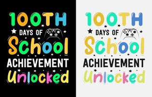 100th days of school, hundred days t shirt design, 100th days celebration t shirt vector