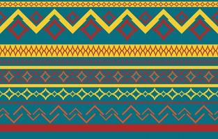 patrón sin costuras de tela nativa americana navajo, fondo tradicional étnico tribal geométrico, elementos de diseño, diseño para alfombra, papel pintado, ropa, alfombra, interior, ilustración vectorial bordada. vector