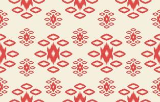 tela ikat de patrones sin fisuras. estilo étnico geométrico. diseño para fondos, alfombra, tapete, sarong, ropa. concepto de ilustración vectorial.navidad y año nuevo ikat de invierno. patrón de tejido vector