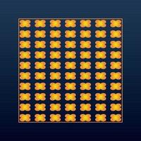 Decorative Abstract Geometric Background Gold Arabic Ornament Die Cut Pattern vector