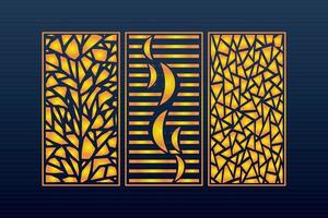 Decorative Abstract Geometric islamic Background Elegant Ornaments Card Cnc Cut vector