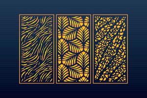 Decorative Abstract Geometric islamic Background Elegant Ornaments Card Cnc Cut vector