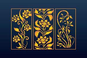 Decorative Abstract Geometric islamic Background Elegant Ornaments Card Cnc Cut vector