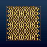 fondo geométrico abstracto decorativo ornamento árabe dorado patrón troquelado vector