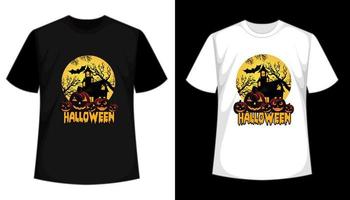 Happy Halloween horror vintage t shirt design. Scary night tshirt design. Vector illustration