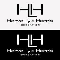 Letter HLH Or HH Monogram Alphabet Elegant Style Identity Business Logo Design Vector