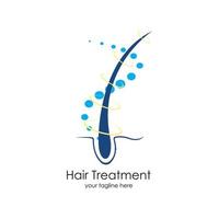 Hair treatments vector icon Illustration design template.