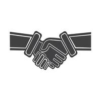 hand shake logo vector