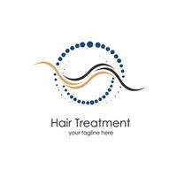 Hair treatments vector icon Illustration design template.