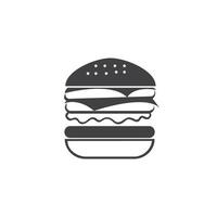 diseño de ilustración de icono de vector de hamburguesa