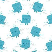 Cute animal cartoon pattern suitable for wallpaper vector