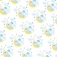 Seamless pattern with cute animal cartoons perfect for wrapping paper and decoration vector