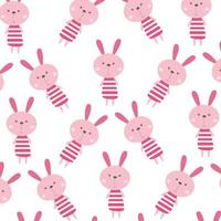 Cute animal cartoon pattern suitable for wallpaper vector