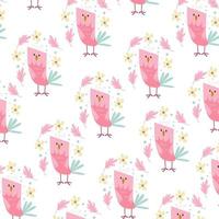 Cute animal cartoon pattern perfect for wrapping paper and decoration vector