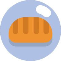 Bakery bread, illustration, vector on a white background.