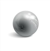 Ilustración de vector de esfera 3d en color gris