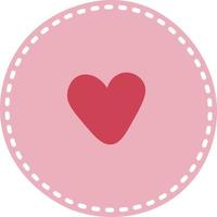 Message bubble love icon isolated on white background. Vector illustration.