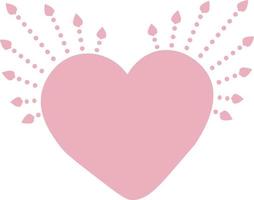 Red heart icon. Happy Valentines Day. Love sign symbol. Simple greeting card template. Cute graphic object. Flat design. White background. Isolated. Vector illustration