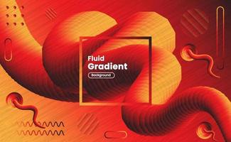 Liquid Gradient Dark Red Color Shapes with Thin Line Texture. vector