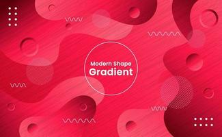 Soft Pink Gradient Modern Circle Shape Vector Background.