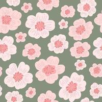 Flower field pattern. Flower Power. Hippie pattern of the sixties. Summer flowers pattern. vector