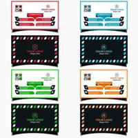 Creative and modern business card design template vector