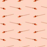 Small matches , seamless pattern on a pink background. vector